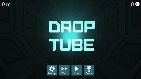 Drop Tube main screen