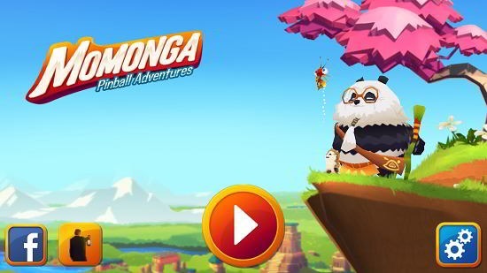 Momonga Pinball Adventures main screen