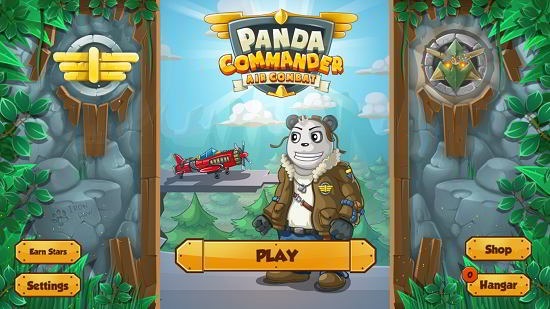 Panda Commander Air Combat main menu