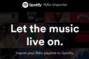 Rdio To Spotify importer
