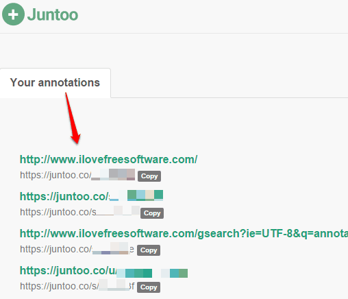 access your annotations