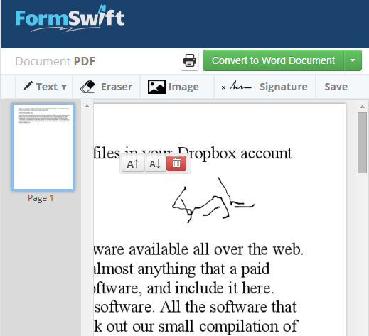 convert PDF to DOCX online using this free tool