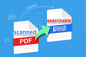convert scanned PDF to searchable PDF