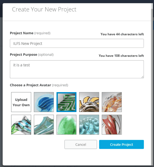 create your new project