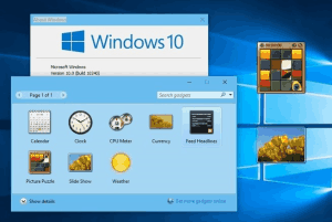desktop sidebar and widgets for Windows 10