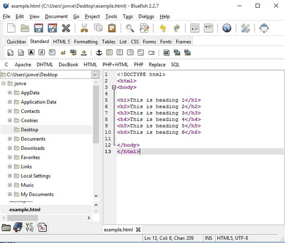 html editor software windows 10 1