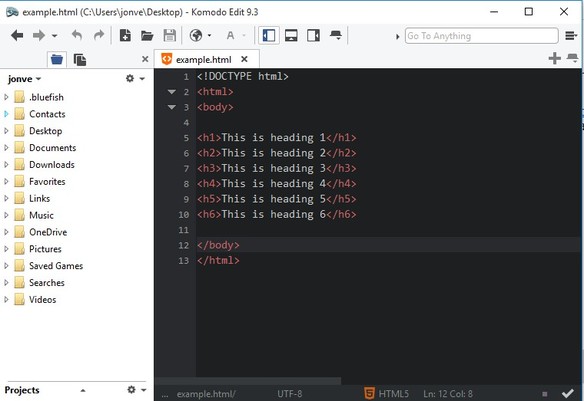 html editor software windows 10 2