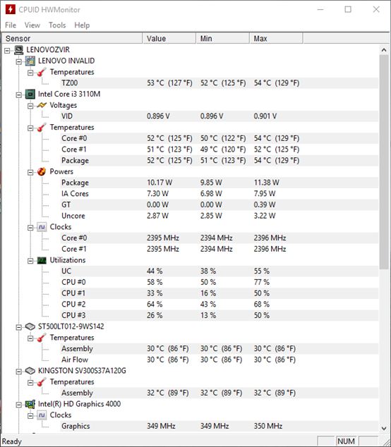 system temperature viewer software windows 10 1