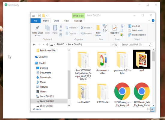 undo closed folders and programs