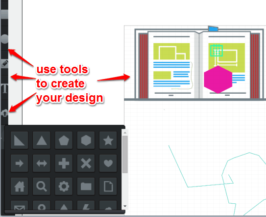 use tools to edit your design