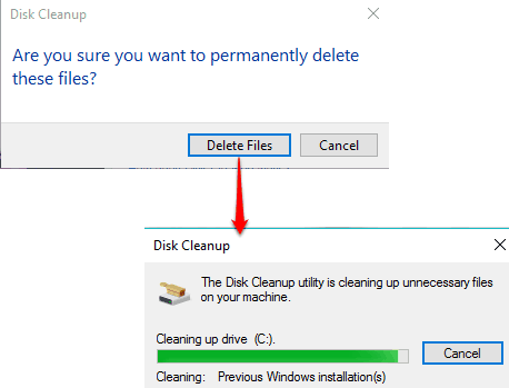 Delete files