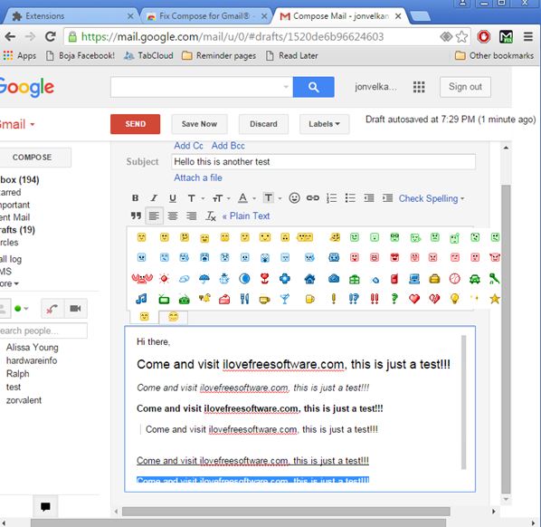 alternative gmail compose new email extensions chrome 2
