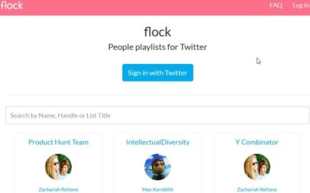 flock home page