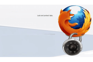 lock tabs in Firefox