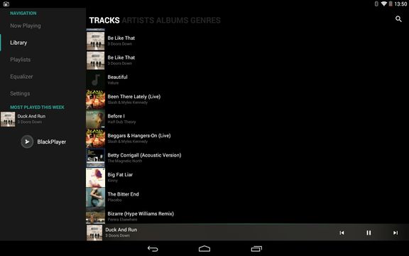 minimalistic music player apps android 2