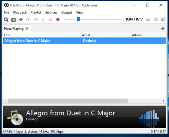 minimalistic music player software windows 10 3
