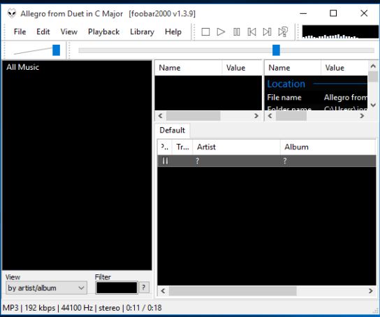 minimalistic music player software windows 10 5