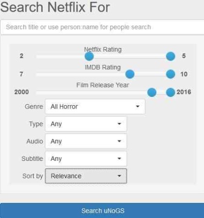 netflix search engines unogs