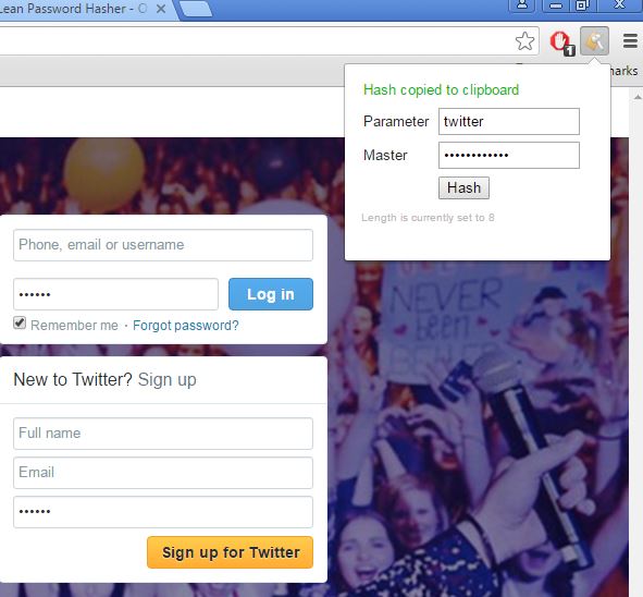 password hasher extensions chrome 4