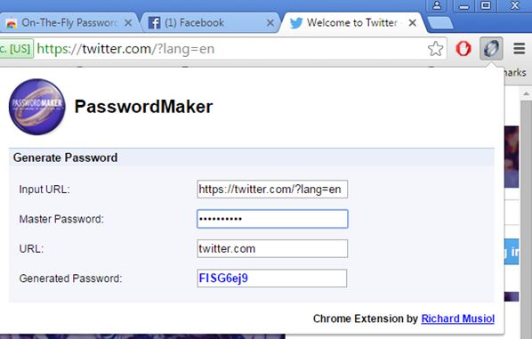 password hasher extensions chrome 5
