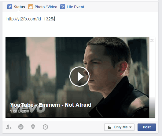 paste the new link as a Facebook post