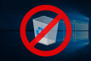 remove recycle bin from Windows 10 desktop