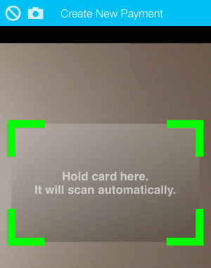 scan credit card