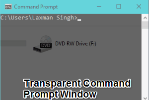transparent Command Prompt window
