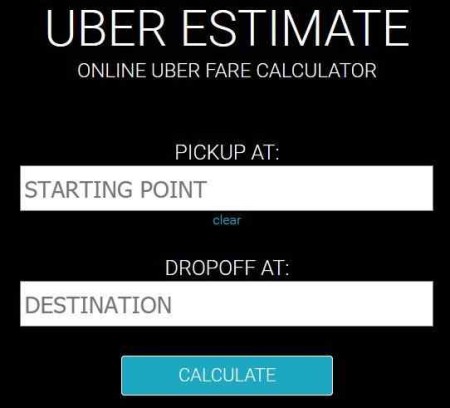 uber estimate home