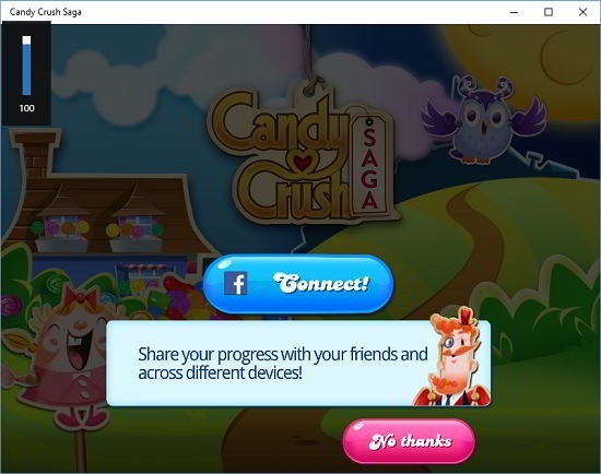 Candy Crush Saga main screen