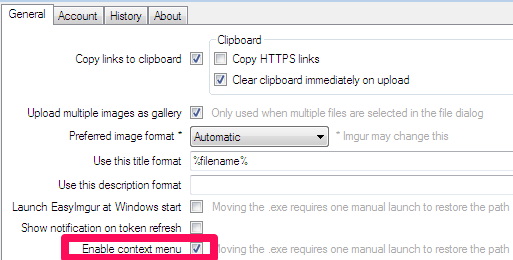 Enable Context Menu To Access Right Click Uploading