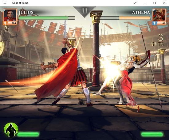 Gods of Rome battle gameplay