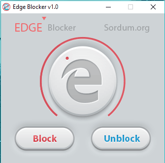Microsoft Edge blocked
