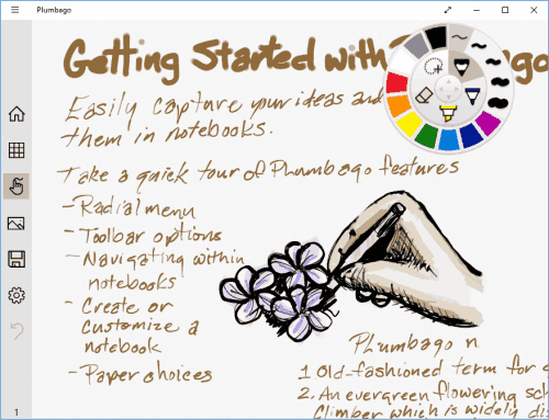 Plumbago- Windows 10 free note taking app