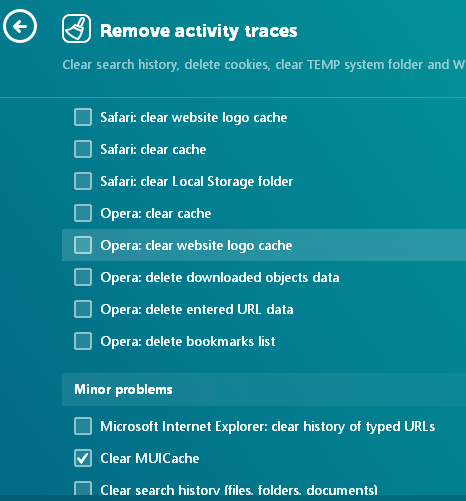 Remove Activity Traces