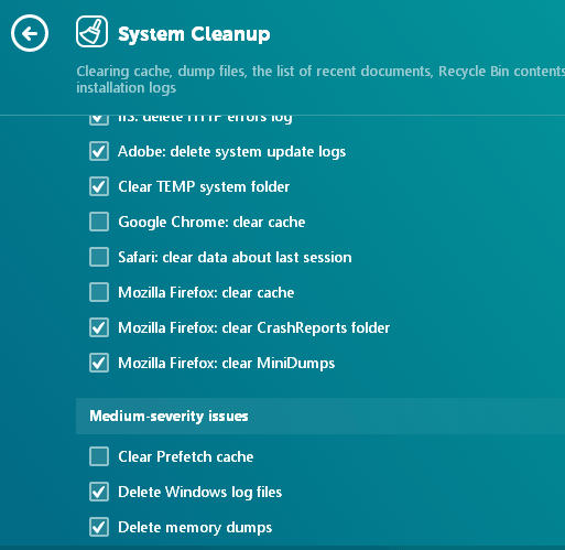 SYSTEM CLEANUP