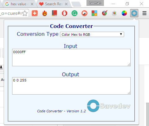 Savedev Code Converter Chrome Extension