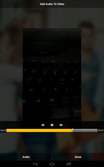 add audio to video apps android 1