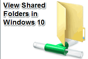 check shared folders in Windows 10