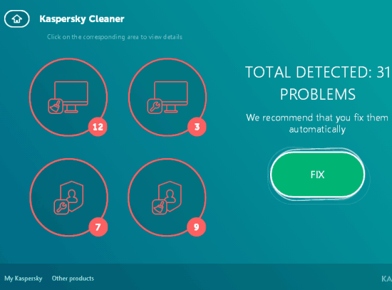 clean detected problems