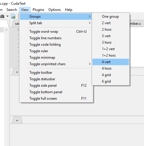 create multiple groups