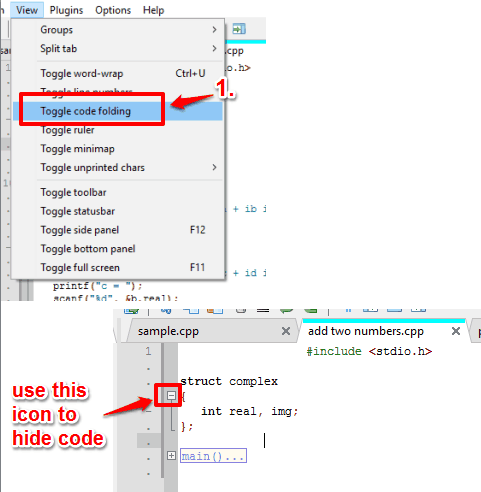 enable code folding