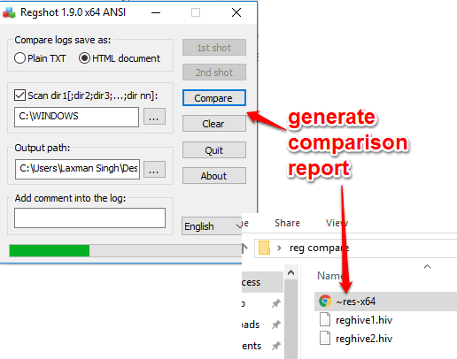 generate comparison report