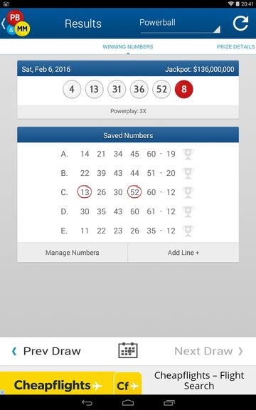 lottery result checker apps android 2