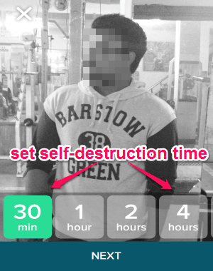 set self destruction time