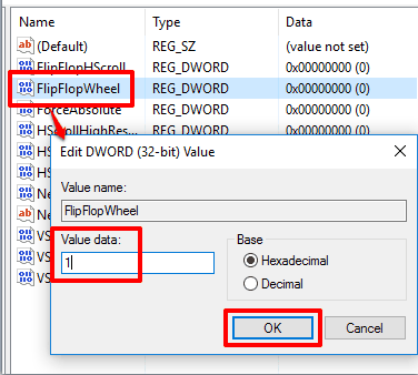 set value data of FlipFlopWheel to 1 and save