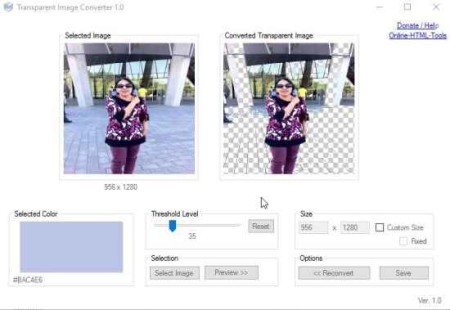 trasparent image converter second conversion