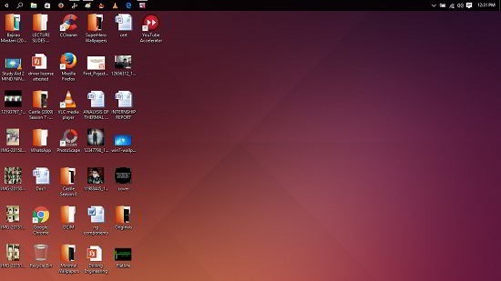 ubuntu skin installed