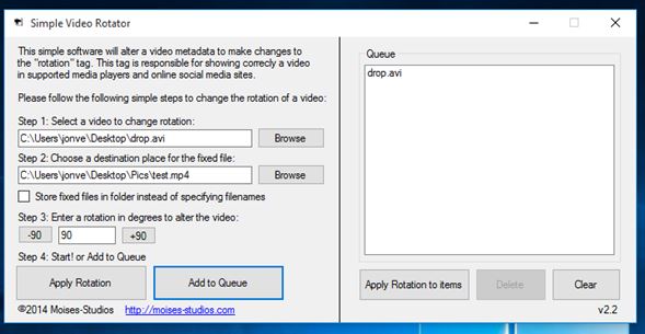 video rotate software windows 10 5