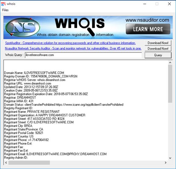 whois checker software windows 10 2